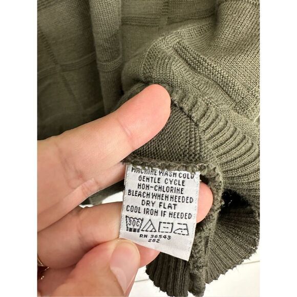 Geoffrey Beene Sweater Womens Olive Green XL‎ Long Sleeve - Picture 7 of 7